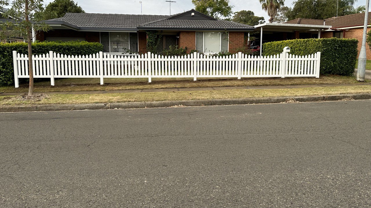 PVC picket fence in australia