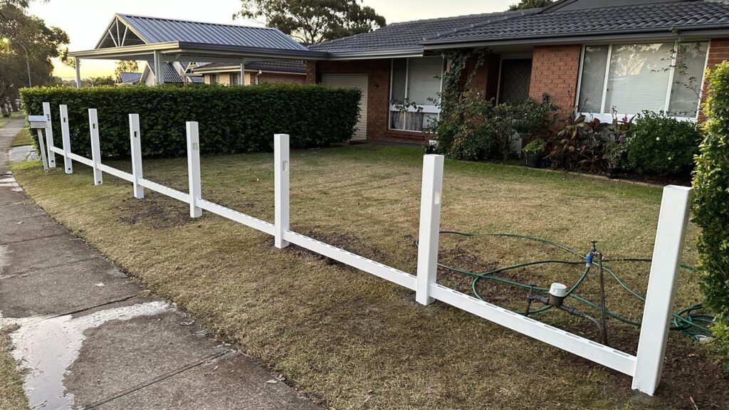 pvc picket fence installation2