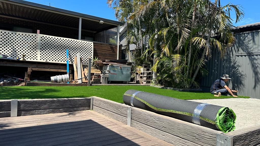 artificial turf installation