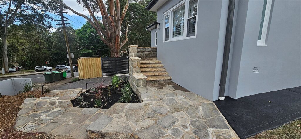 Flagstone path and steps, Lane Cove