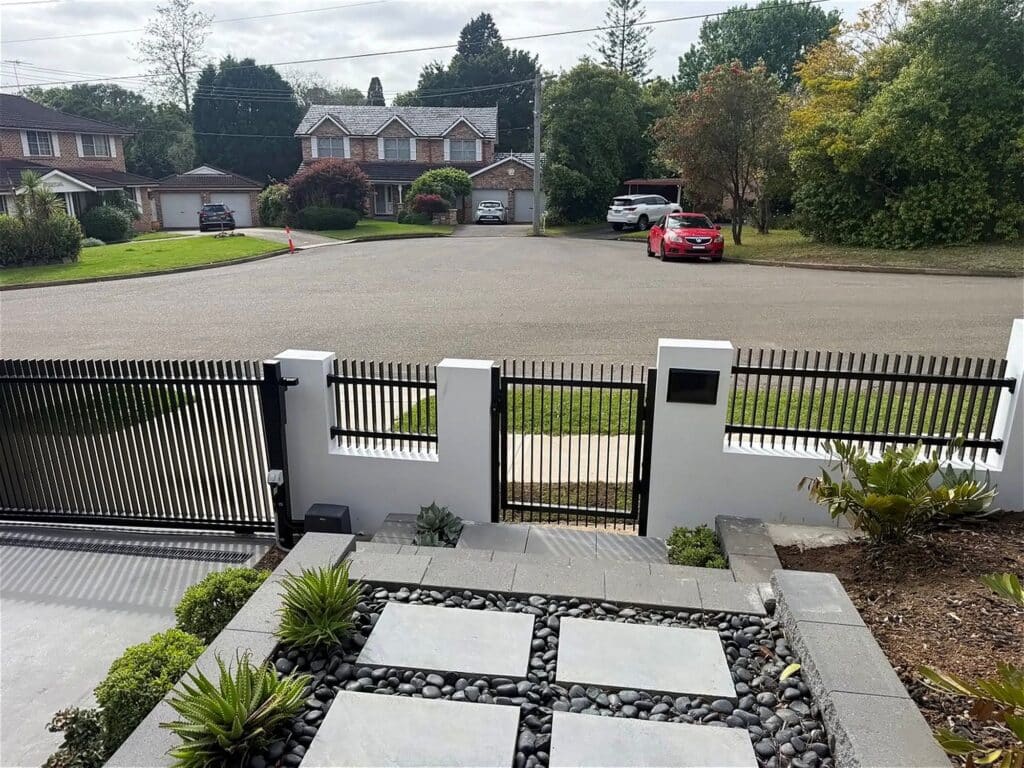 Front garden with paver steps, Carlingford