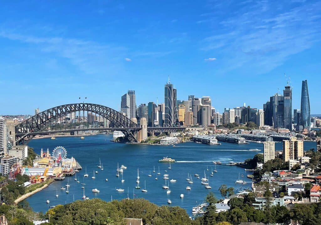 Sydney Harbour from North Sydney, Lavender Bay