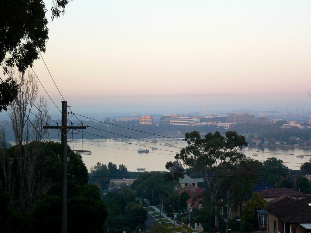 View over the Parramatta River from Ryde